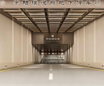 Modern Underground Parking Lot-ID:528351078