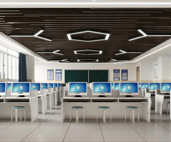 Modern School Classrooms-ID:592854025