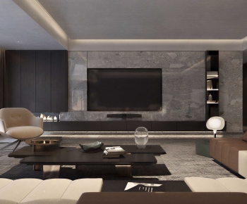 Modern A Living Room-ID:613044983