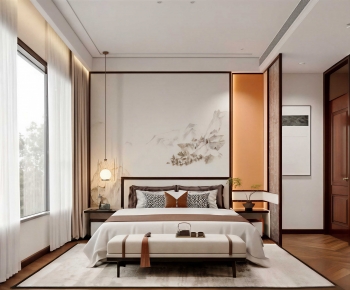 New Chinese Style Bedroom-ID:211038119