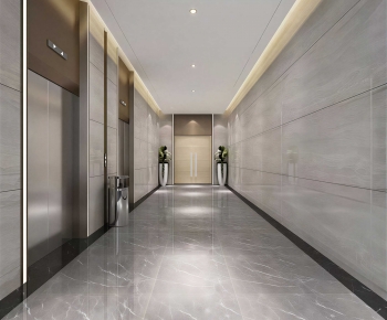 Modern Office Elevator Hall-ID:304989828