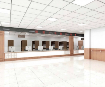 New Chinese Style Hospital Hall-ID:506911045
