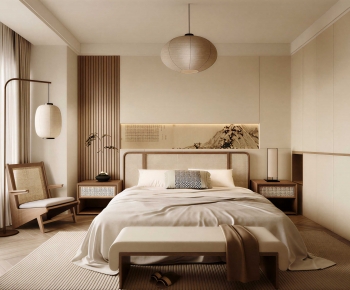 New Chinese Style Bedroom-ID:750384099