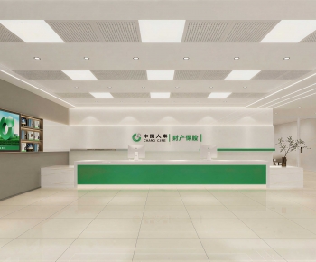 Modern Office Reception Desk-ID:414294961
