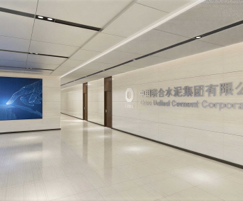 Modern Office Reception Desk-ID:675837049