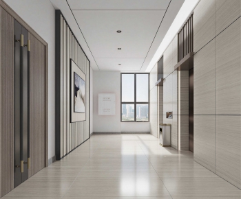 Modern Office Elevator Hall-ID:878247989