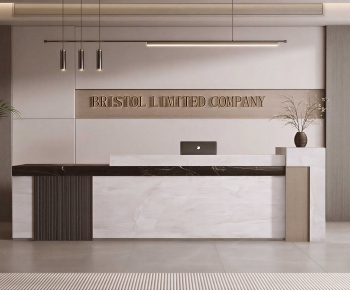 Modern Office Reception Desk-ID:946563015