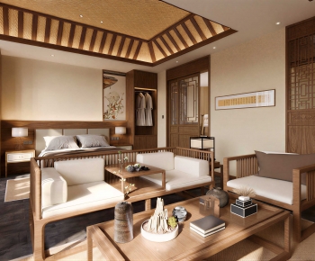 New Chinese Style Bedroom-ID:289942988