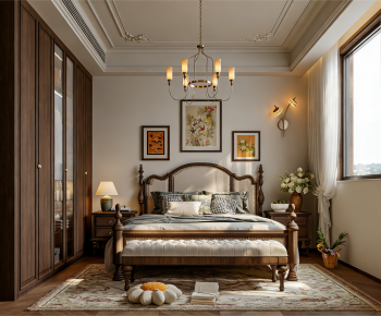 American Style Bedroom-ID:187527893