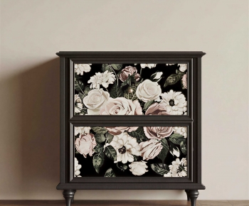 French Style Bedside Cupboard-ID:124361046