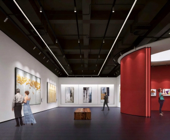 Modern Exhibition Hall-ID:255214936