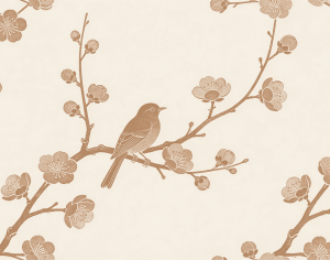 ModernAnimal And Plant Pattern Wallpaper