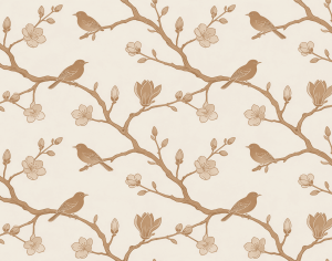 ModernAnimal And Plant Pattern Wallpaper