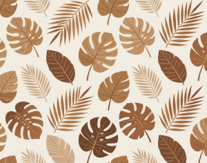 ModernAnimal And Plant Pattern Wallpaper