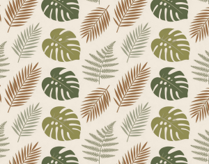 ModernAnimal And Plant Pattern Wallpaper