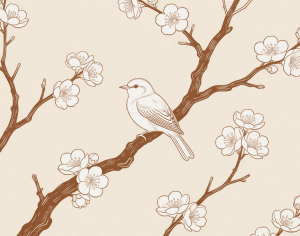 ModernAnimal And Plant Pattern Wallpaper