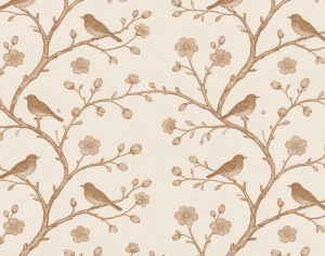 ModernAnimal And Plant Pattern Wallpaper