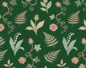ModernAnimal And Plant Pattern Wallpaper