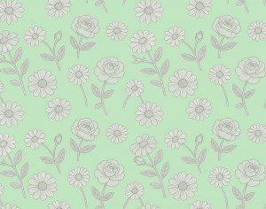 ModernAnimal And Plant Pattern Wallpaper