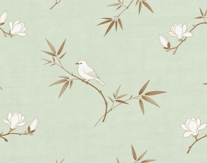 ModernAnimal And Plant Pattern Wallpaper