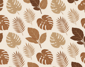 ModernAnimal And Plant Pattern Wallpaper