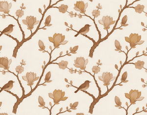 ModernAnimal And Plant Pattern Wallpaper