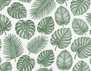 ModernAnimal And Plant Pattern Wallpaper