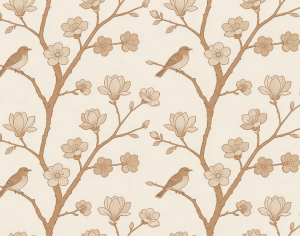 ModernAnimal And Plant Pattern Wallpaper