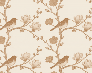 ModernAnimal And Plant Pattern Wallpaper
