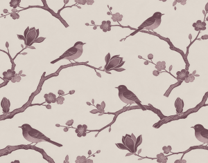ModernAnimal And Plant Pattern Wallpaper
