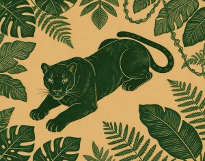 ModernAnimal And Plant Pattern Wallpaper