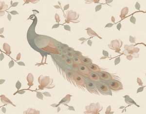 ModernAnimal And Plant Pattern Wallpaper