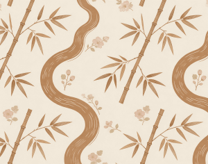 ModernAnimal And Plant Pattern Wallpaper