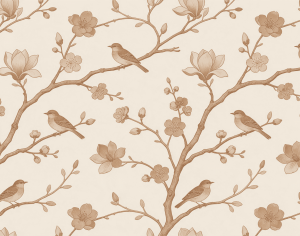 ModernAnimal And Plant Pattern Wallpaper
