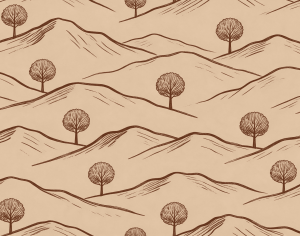 ModernAnimal And Plant Pattern Wallpaper