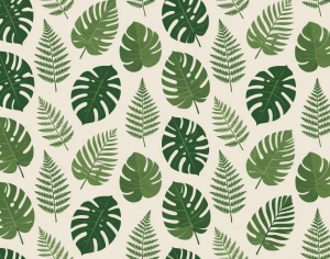 ModernAnimal And Plant Pattern Wallpaper
