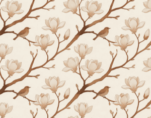 ModernAnimal And Plant Pattern Wallpaper