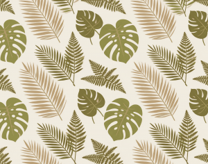 ModernAnimal And Plant Pattern Wallpaper