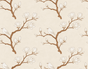 ModernAnimal And Plant Pattern Wallpaper