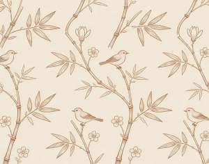 ModernAnimal And Plant Pattern Wallpaper