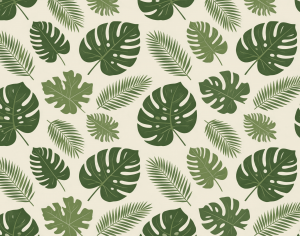 ModernAnimal And Plant Pattern Wallpaper