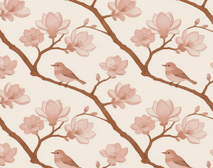 ModernAnimal And Plant Pattern Wallpaper