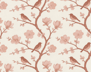 ModernAnimal And Plant Pattern Wallpaper