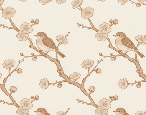 ModernAnimal And Plant Pattern Wallpaper