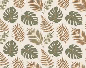 ModernAnimal And Plant Pattern Wallpaper