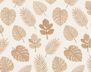 ModernAnimal And Plant Pattern Wallpaper