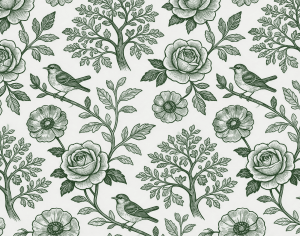 ModernAnimal And Plant Pattern Wallpaper