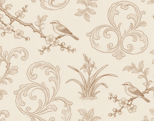 ModernAnimal And Plant Pattern Wallpaper