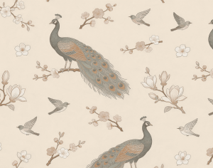 ModernAnimal And Plant Pattern Wallpaper