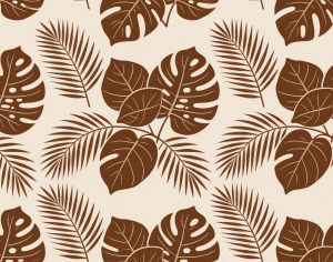 ModernAnimal And Plant Pattern Wallpaper